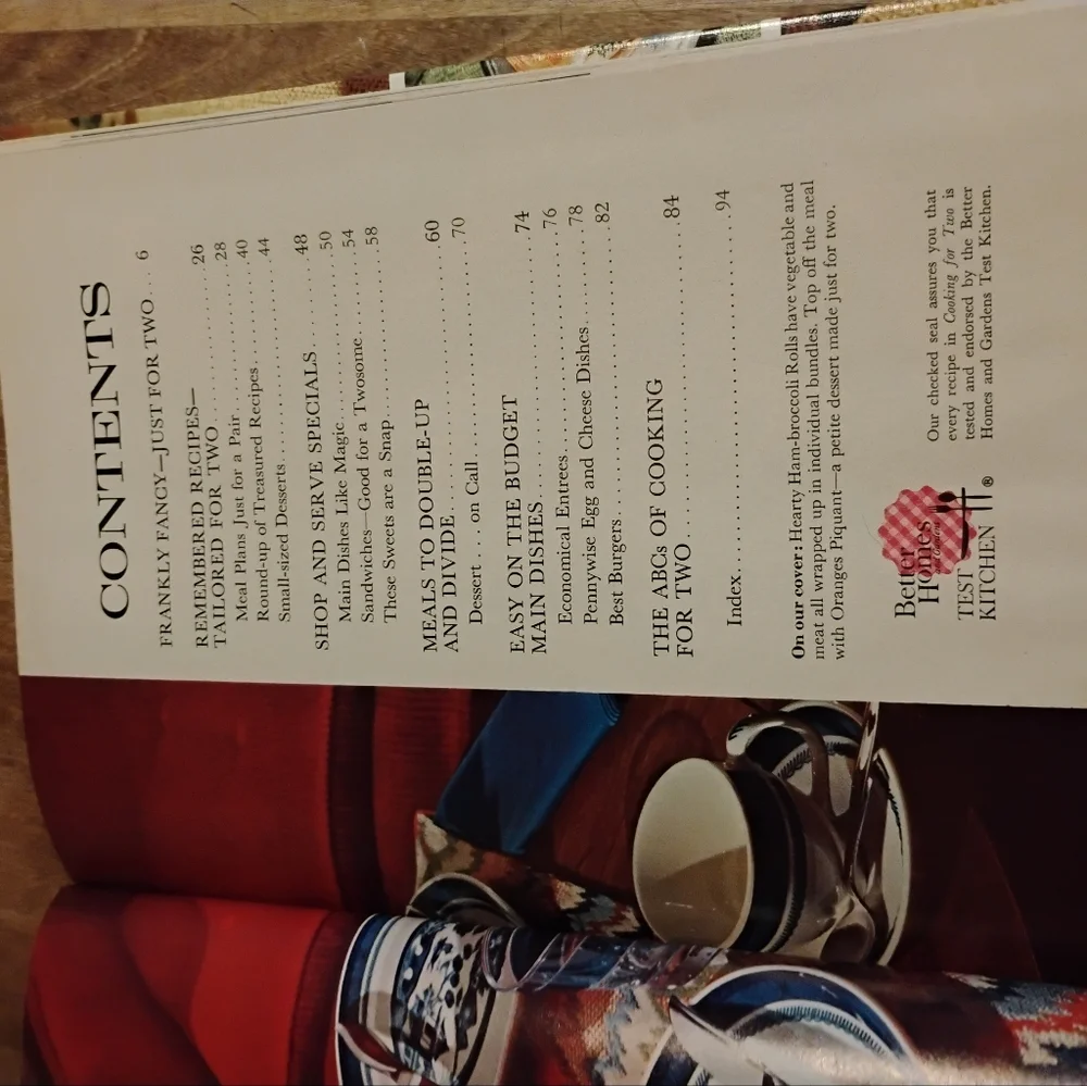 Better Homes and Gardens Cooking for Two - Red and Yellow Edition